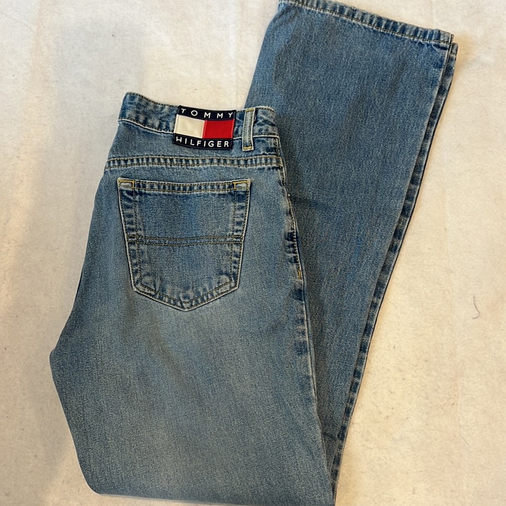 Tommy Hilfinger blue jeans wide bottom size 5